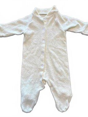 Vintage Baby Clothes Cozy Lite  Yellow Baby Footed Sleeper Pajamas Girl Boy